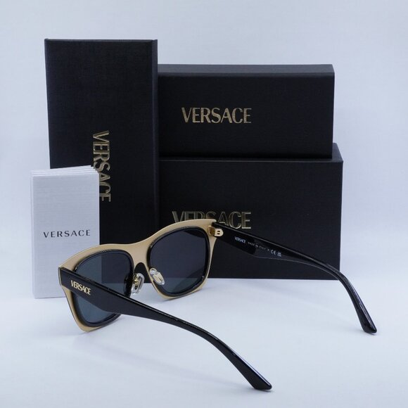 Final Price! Versace VE2272 GB1/87 Black Grey Sunglasses - Picture 9 of 9
